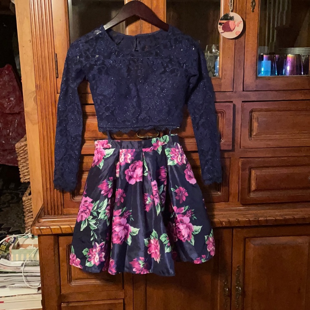 2 piece cocktail dress